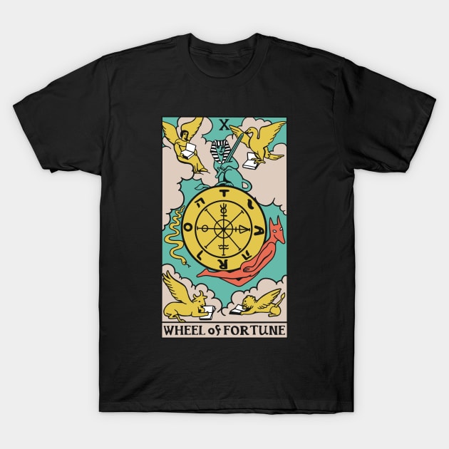 The Wheel Of Fortune Tarot Card - Witchy Magic T-Shirt by isstgeschichte